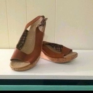 Croc cork wedges..